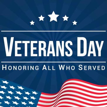 Veterans Day – Wednesday, November 11th
